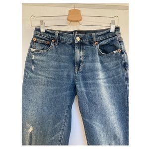 Gap Girlfriend Distressed Jeans